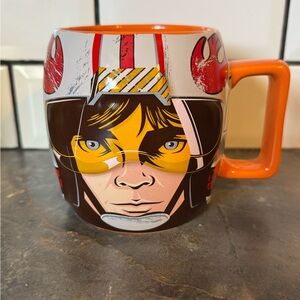 Disney Star Wars Luke Skywalker pilot Mug with Orange Accents
